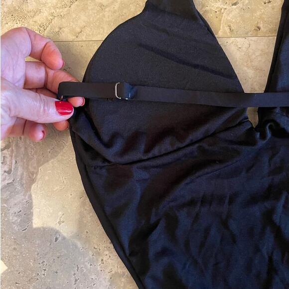 NWT Envya Swimwear One Peace Black Swimsuit Size Large - Picture 8 of 9